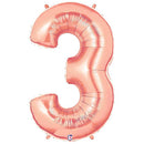 Number 3 Balloons