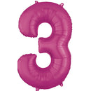 Number 3 Balloons