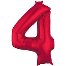 Number 4 Balloons