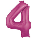 Number 4 Balloons