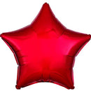 Red Foil Star Balloons Size Selections