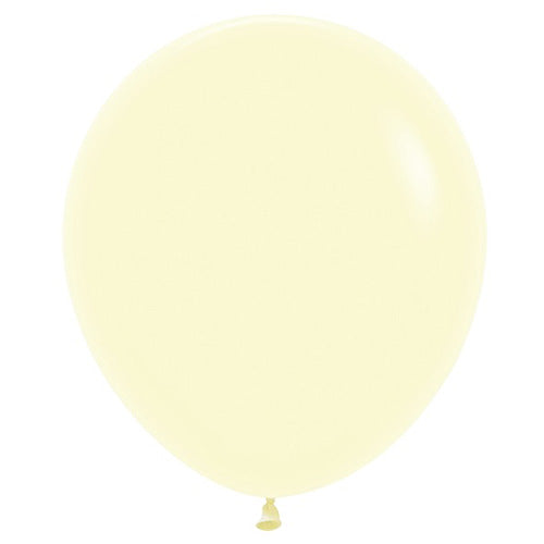 Sempertex Balloons Matte Pastel Yellow Size Selections