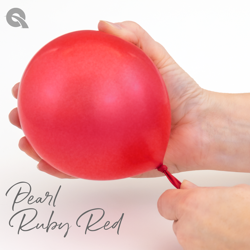 Qualatex Balloons Pearl Ruby Red Size Selections