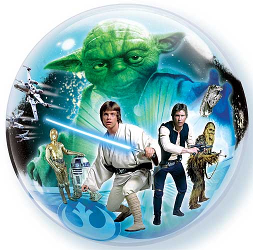 Star Wars Bubble Balloons 22in.