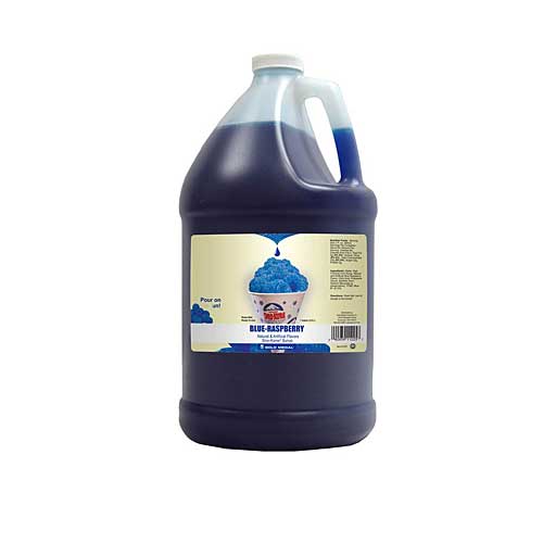 Blue Raspberry Sno Cone Syrup Gallon Case