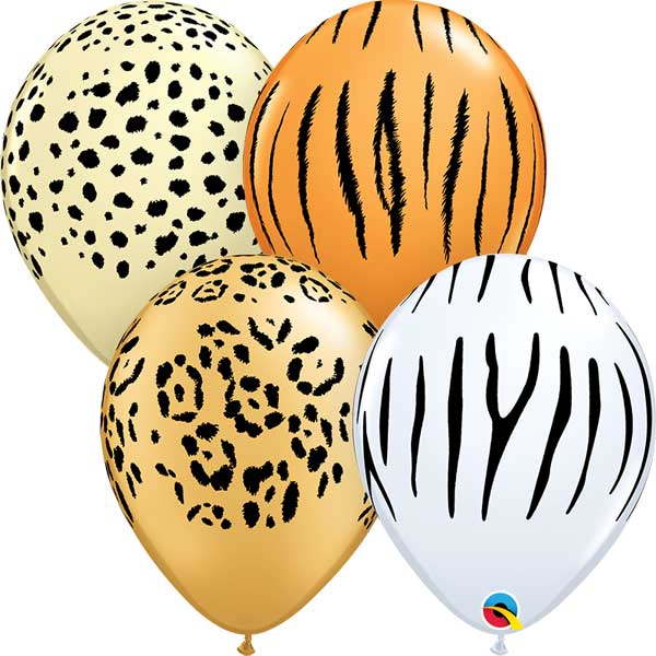Qualatex Balloons Safari Assortment 5" E136