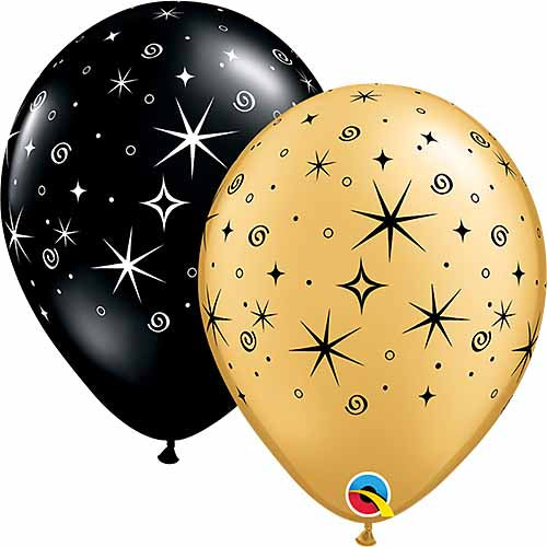 Qualatex Balloons Sparkles & Swirls Around 11"