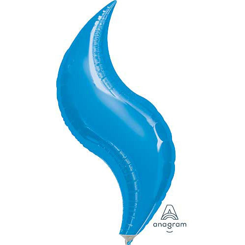 Blue Curves Balloons Size Selections