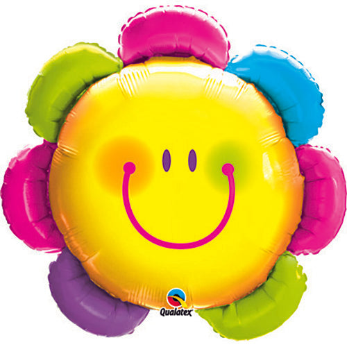 Smiley Flower Shape Balloons 32"