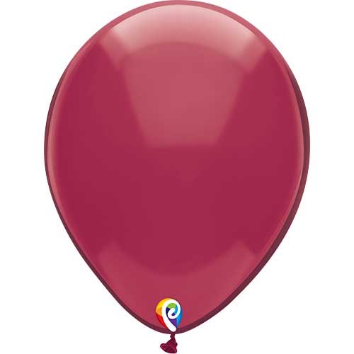 Funsational Balloons Crystal Burgundy 12" 50ct.