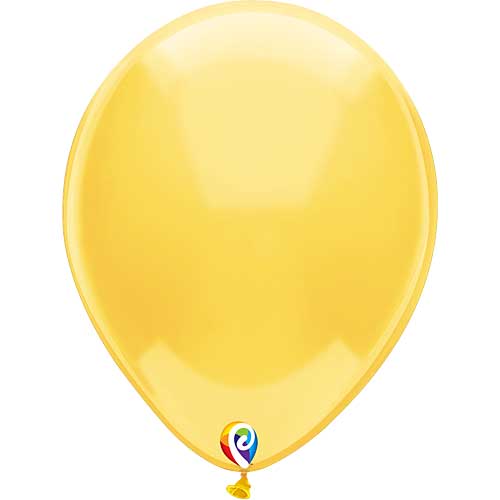 Funsational Balloons Crystal Yellow 12" 50ct.