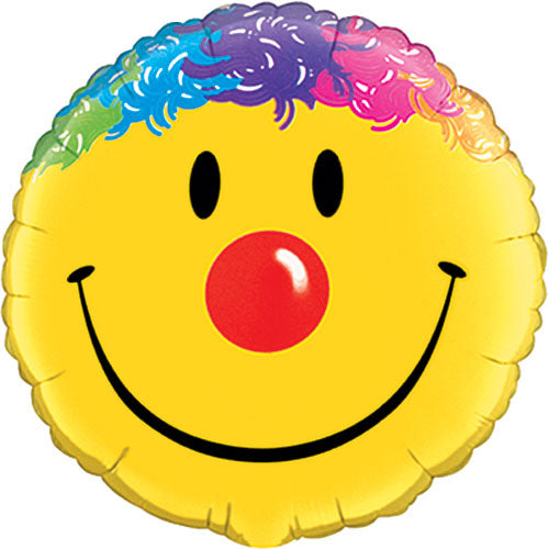 Smiley Face Clown Balloons 18"