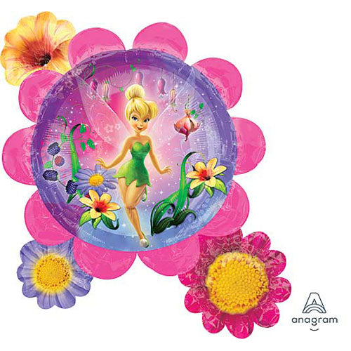 (Closeout) Tinkerbell Flower Shape Balloons 30"