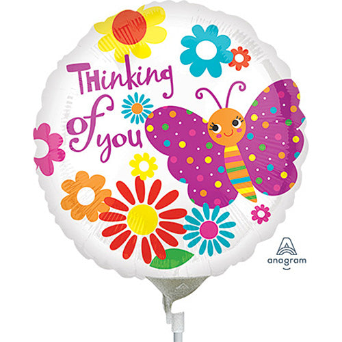 Thinking Of You Butterfly Balloons 4in.