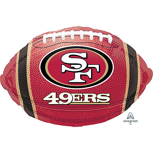 49er's Football Shape Balloons 18"