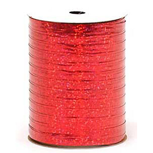 3/16 Holographic Curling Ribbon Red