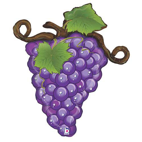 Linky Purple Grapes Shape Balloons 31"