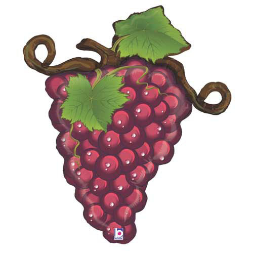 Linky Red Grapes Shape Balloons 31"