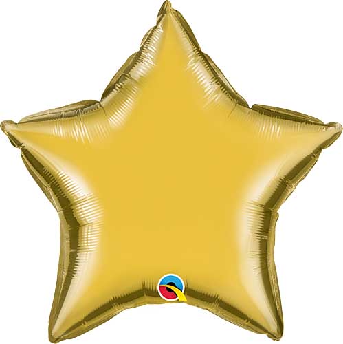 Gold Foil Star Balloons Size Selections