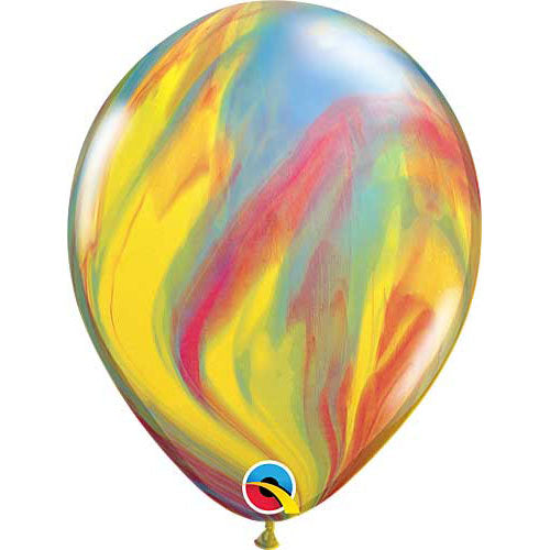 (Closeout) Qualatex Balloons Rainbow Agate 11in. 25pc.