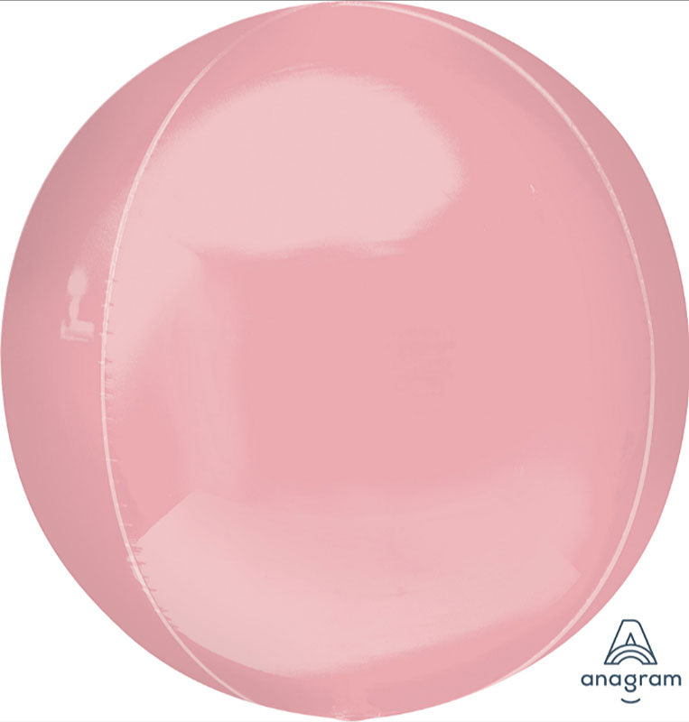 Pastel Pink Orbz Balloons 21"