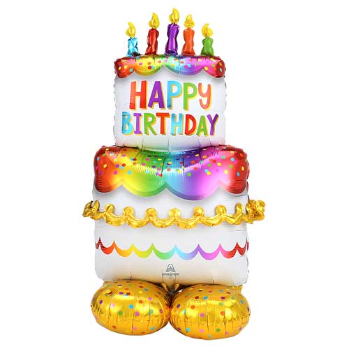 Airloonz Birthday Cake Balloons 53"