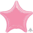 Metallic Pink Foil Star Balloon 19"