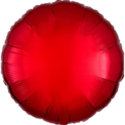 Red Foil Round Balloons Size Selections