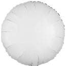 White Foil Round Balloons Size Selections