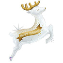 Glistening Holiday Reindeer Balloons 48"