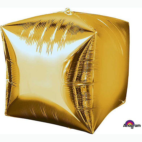 Gold Cubez Balloons 15"