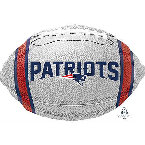 (Closeout) Patriots Football Shape Balloons 18"