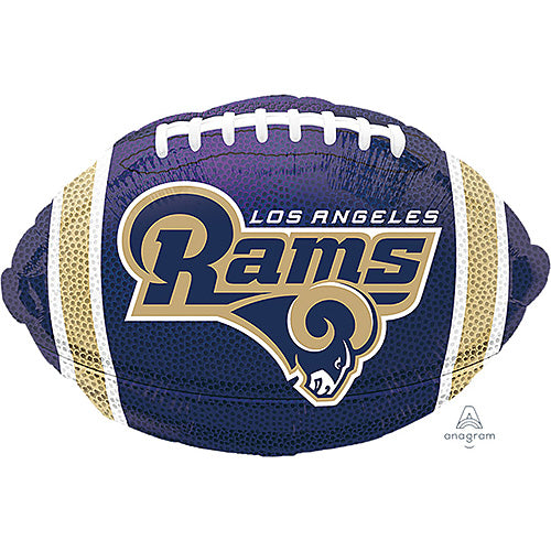 (Closeout) L.A. Rams Football Shape Balloons 18"