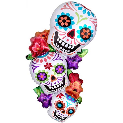 Dia De Los Muertos Stacking Sugar Skulls 38"