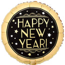 Vintage Satin New Year Balloons 18"