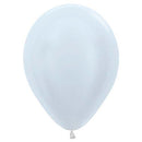Sempertex Balloons Pearl White Size Selections