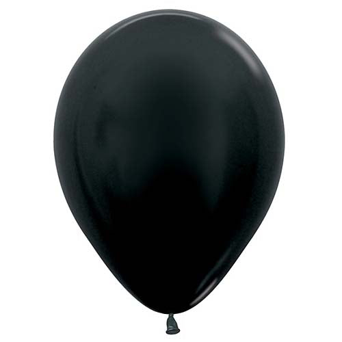 Sempertex Balloons Metallic Black Size Selections