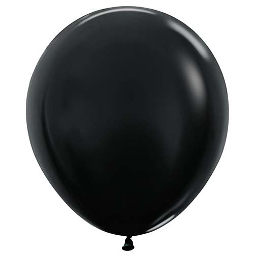 Sempertex Balloons Metallic Black Size Selections