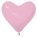 Sempertex Balloons Fashion Bubble Gum Pink Hearts Size Selections