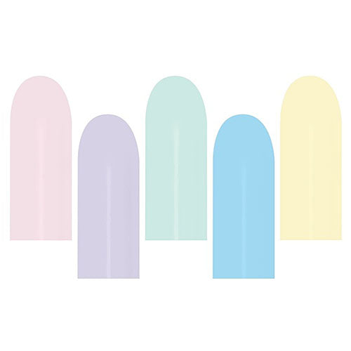 Sempertex Balloons Pastel Matte Assorted Entertainer 260S