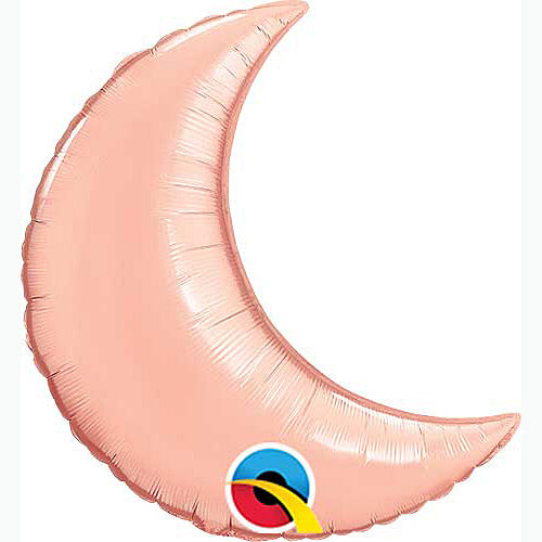Rose Gold Crescent Moon Balloons Size Selections
