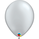 (Closeout) Qualatex Balloons Silver 9"