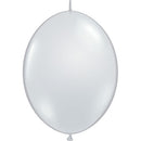 (Closeout) Qualatex Balloons Diamond Clear Quicklinks 12"