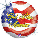 God Bless America Balloons 18in.