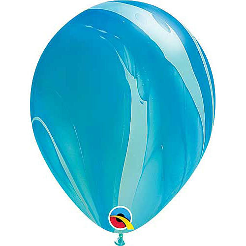 Qualatex Balloons Blue Rainbow Super Agate Size Selections