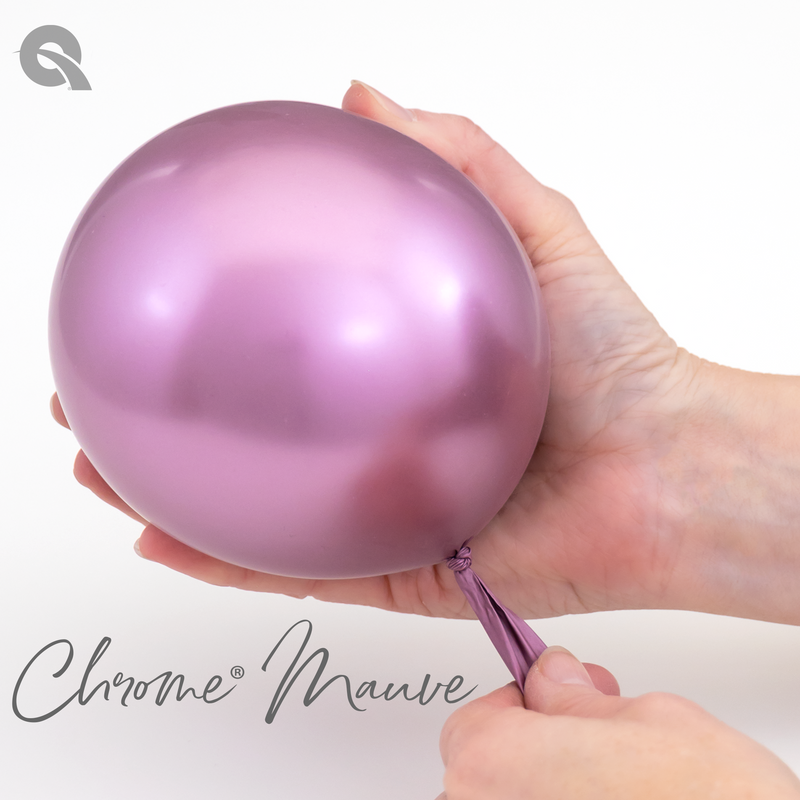 Qualatex Balloons Chrome Mauve Size Selections