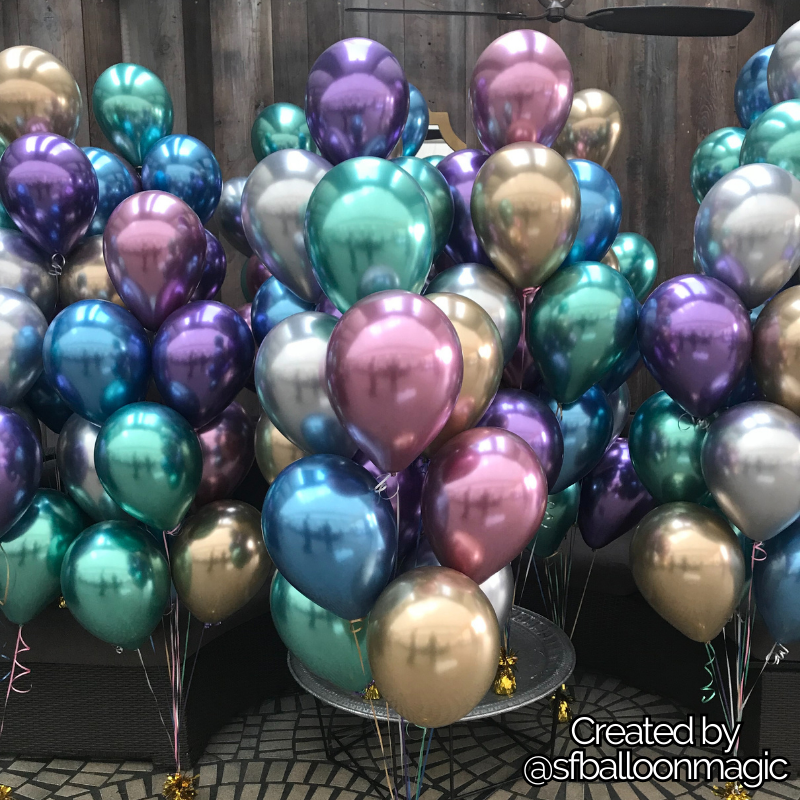 Qualatex Balloons Chrome Assortment 11" 100pc.