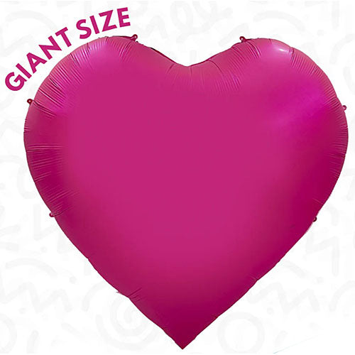 DecoHeart Balloon Hot Pink 68"