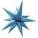 Decochamp Blue Starburst Balloons in 2 Sizes