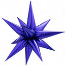 Decochamp Purple Starburst Balloons in 2 Sizes